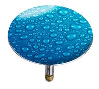 WENKO Bouchon de Baignoire Pluggy Waterdrop - Bouchon de lavabo, pour Tous Les écoulements Courants dans Le Commerce, Plastique, 7.5 x 6 x 7.5 cm, Multicolore