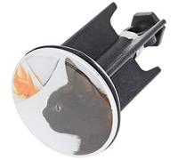 WENKO Bouchon d'évier Pluggy® Cat - bouchon de lavabo, pour tous les écoulements courants dans le commerce, Plastique, 3.9 x 6.5 x 3.9 cm, Multicolore