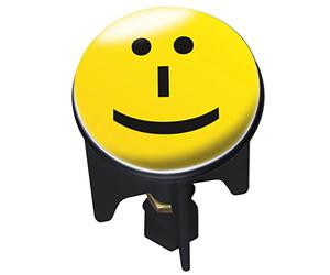 WENKO Bouchon d'évier Pluggy® Lacher - bouchon de lavabo, pour tous les écoulements courants dans le commerce, Plastique, 3.9 x 6.5 x 3.9 cm, Multicolore