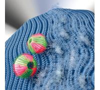 WENKO Boules de nettoyage anti-peluches set de 6 - set de 6, Polypropylène, 4 x 4 cm, Vert