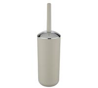WENKO Brosse WC Brasil Taupe - Porte-Brosse WC incassable, Plastique (TPE), 10 x 37 x 10 cm, Taupe