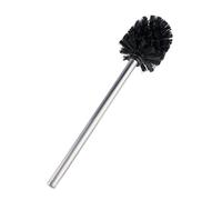 WENKO Brosse de Rechange avec Manche en Acier INOX Mat Noir pour Les Ensembles WC Mat