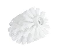 WENKO Brosse de Rechange Blanche avec Adaptateur Ø 7,5 cm - Ø 7,5 cm, pour Les Ensembles WC, Plastique, 7.5 x 9.3 x 7.5 cm, Blanc