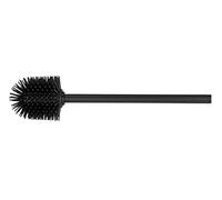 WENKO Brosse de rechange silicone avec manche Ø 8 cm Brosse WC de rechange, avec tête de rechange en silicone Noir