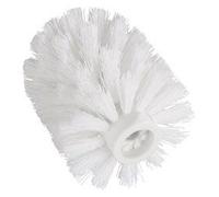 WENKO Brosse de Rechange Blanche avec Adaptateur Ø 7,5 cm - Ø 7,5 cm, pour Les Ensembles WC, Plastique, 7.5 x 9.3 x 7.5 cm, Blanc
