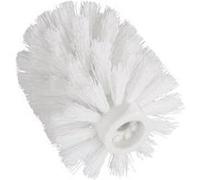 WENKO Brosse de Rechange Blanche avec Adaptateur Ø 7,5 cm - Ø 7,5 cm, pour Les Ensembles WC, Plastique, 7.5 x 9.3 x 7.5 cm, Blanc