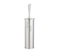 WENKO Brosse WC exclusif Alvaro acier inox - design ajouré, Acier inoxydable, 10 x 45 x 10 cm, Mat