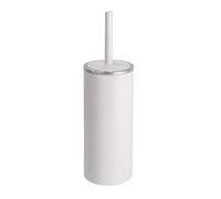 WENKO Brosse WC Inca Blanc - Porte-Brosse WC fermé, Plastique (ABS), 10.5 x 34 x 10.5 cm, Blanc