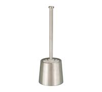 WENKO Brosse WC Moretta acier inox - Porte-brosse WC, Acier inoxydable, 12 x 36 x 12 cm, Mat
