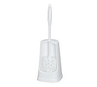WENKO Brosse WC Simple blanc - Porte-brosse WC, Plastique, 12.5 x 40 x 12.5 cm, Blanc