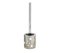 WENKO Brosse WC Stella taupe - Porte-brosse WC, Céramique, 10 x 39 x 10 cm, Taupe