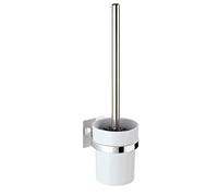 WENKO Brosse WC Turbo-Loc® Quadro pour le montage mural Chromé