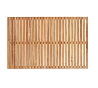 WENKO Caillebotis de bagnoire Acacia FSC® 55x85cm | Caillebotis pour la Douche | Salle de Bain, Piscine, Sauna | avec Pieds antidérapants antiglisse| Sécurité| Acacia Certifé FSC® |55x85cm | Bois