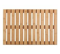 WENKO Caillebotis de bagnoire Bambou 60x40cm | Tapis de Bain | Caillebotis pour la Douche | Salle de Bain, Piscine, Sauna | avec Pieds antidérapants antiglisse| Sécurité| Bambou | 60x40x2,3cm | Bois