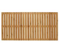 WENKO Caillebotis de bagnoire Bambou | Tapis de Bain | Caillebotis pour la Douche | Salle de Bain, Piscine, Sauna | avec Pieds antidérapants antiglisse| Sécurité| Bambou | 100x50x2,3cm | Bois