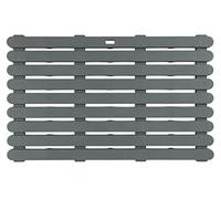 Wenko Caillebotis de baignoire antidérapant plastique gris 80 x 50 cm