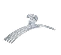 WENKO Cintre Bubble Transparent - Set de 5, Polystyrène, 46 x 17.5 x 1.2 cm, Transparent