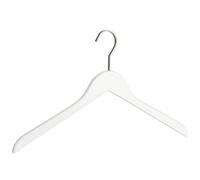 WENKO Cintre Type Paris - Cintre vêtements, Bois, 44 x 25 x 1.2 cm, Blanc