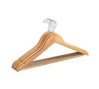 Lot de 5 Cintres Bois, galbés Eco
