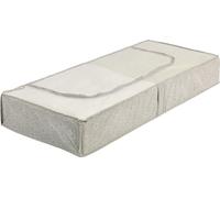 WENKO Housse dessous de lit Balance Housse de rangement dessous de lit avec hublot Taupe