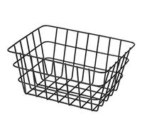 Wenko Corbeille Viana Noir mat, Panier de rangement tendance pour la salle de bain, le WC d'invités et l'ensemble de la maison 24371100 18 x 25 x 12 cm