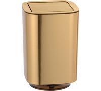WENKO Cosmétrique Auron Gold Couvercle basculant Seau de bain Trashbins