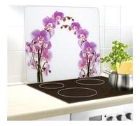 Wenko - Couvre-plaque - Fleur d'orchidée Blanc G