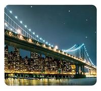 WENKO Crédence de cuisine en verre Brooklyn Bridge - Protège-plaque pour plaques de cuisson vitrocéramiques et induction, planche à découper, Verre trempé, 56 x 50 x 0.5 cm, Multicolore