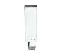 WENKO Crochet double de paroi de douche Vieste acier inox Crochet pour paroi de douche Mat