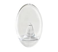 WENKO Crochet Maxi transparent, lot de 2 pièces - Set de 2 crochets muraux, patère pour vêtements à coller, Polystyrène, 3 x 5 x 2.5 cm, Transparent