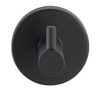 WENKO Crochet Mural Uno Bosio Black Matt matériel de vissage pour Le Montage Mural Inclus Mat