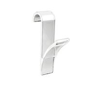 WENKO Crochet radiateur, Crochet radiateur sèche serviette, plastique transparent, Lot de 2