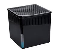 WENKO Déshumidificateur d'air rechargeable avec bloc de 1 kg (chlorure de calcium), 16,5 x 15,7 x 16,5 cm, noir