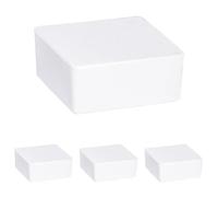 WENKO Déshumidificateur d'intérieur Cube - recharge de 500 g au parfum d'orange, Chlorure de calcium, 10 x 5 x 10 cm, Blanc (Lot de 4)