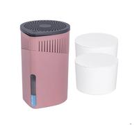 WENKO Déshumidificateur DROP + 2 Blocs à granulés x 1000g | Absorbeur d'Humidité & Odeurs | Salle de Bain, Chambre - 80m³ | Rose