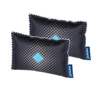 WENKO Déshumidificateur pour voiture 120 g lot de 2 pièces - Set de 2 déshumidificateurs d'air, Gel de silice, 9 x 2 x 12.5 cm, Blanc