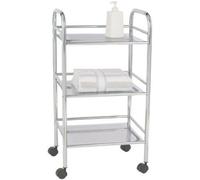 Wenko Desserte salle de bain Exclusiv 3 étagères acier verchromé 41×75×32 cm Chrome 12285100