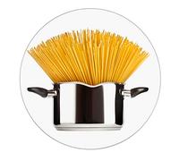 WENKO Dessous de plat Croix Spaghetti, Verre trempé, 20 x 0.8 x 20 cm, Multicolore