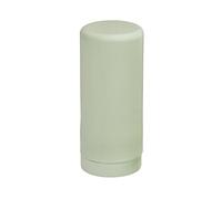 WENKO Distributeur de Liquide Vaisselle Easy Squeez-e pour la Cuisine, Haut de Gamme, Dosage Facile, Distributeur de Savon en Silicone Anti-Fuite, contenance 250 ML, Ø 6 x 14 cm, Vert Tilleul