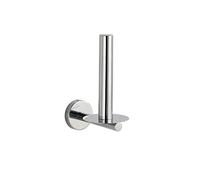 WENKO Distributeur de rouleaux de rechange pour toilettes Bosio acier inoxydable brillant pour le montage mural Brillant