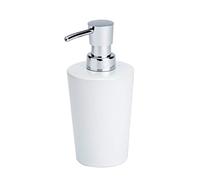 WENKO Distributeur Savon Liquide, porte Savon liquide Coni, Céramique, 9,2x16,4x7,8 cm, blanc