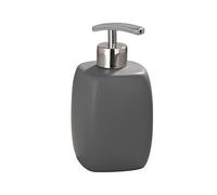 WENKO Distributeur de Savon Faro Gris céramique Distributeur de Savon Liquide Gris