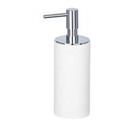 WENKO Distributeur de Savon Ida, Distributeur de Savon Liquide Rechargeable pour jusqu'à 140ml de Savon pour Les Mains, 6 x 17,5 x 7,5 cm, Blanc