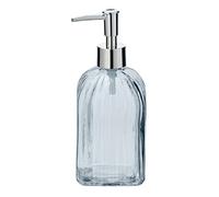 WENKO Distributeur de Savon Vetro Transparent - Distributeur de Savon Liquide, Distributeur de Liquide Vaisselle Capacité: 0.52 l, Verre, 7.5 x 19 x 7.5 cm, Transparent