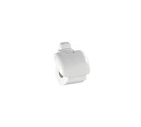 Wenko – Porte-papier toilette Pure – Plastique avec couvercle – Blanc – 1 pièce