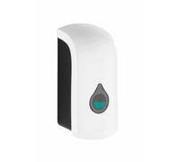 WENKO Distributeur savon liquide mural Ranera L, distributeur gel hydroalcoolique mural, sans perçage, 740 ml, Plastique, blanc