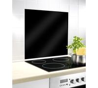 WENKO dosseret en verre cuisinière protection éclaboussures 60x70 cm cuisine carrelage miroir noir