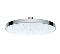 WENKO Duschkopf, Nie Wieder Kalk, Automatic Cleaning, Duschbrause, Antikalk mit automatischer Reinigungsfunktion, Regendusche, Rund, Chrom, Durchmesser: 22,5 cm