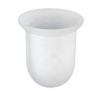 WENKO Ensemble brosse WC verre - Porte-brosse WC, Verre, Blanc