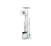 WENKO Ensemble WC sur pied Debar (Acier inoxydable mat)